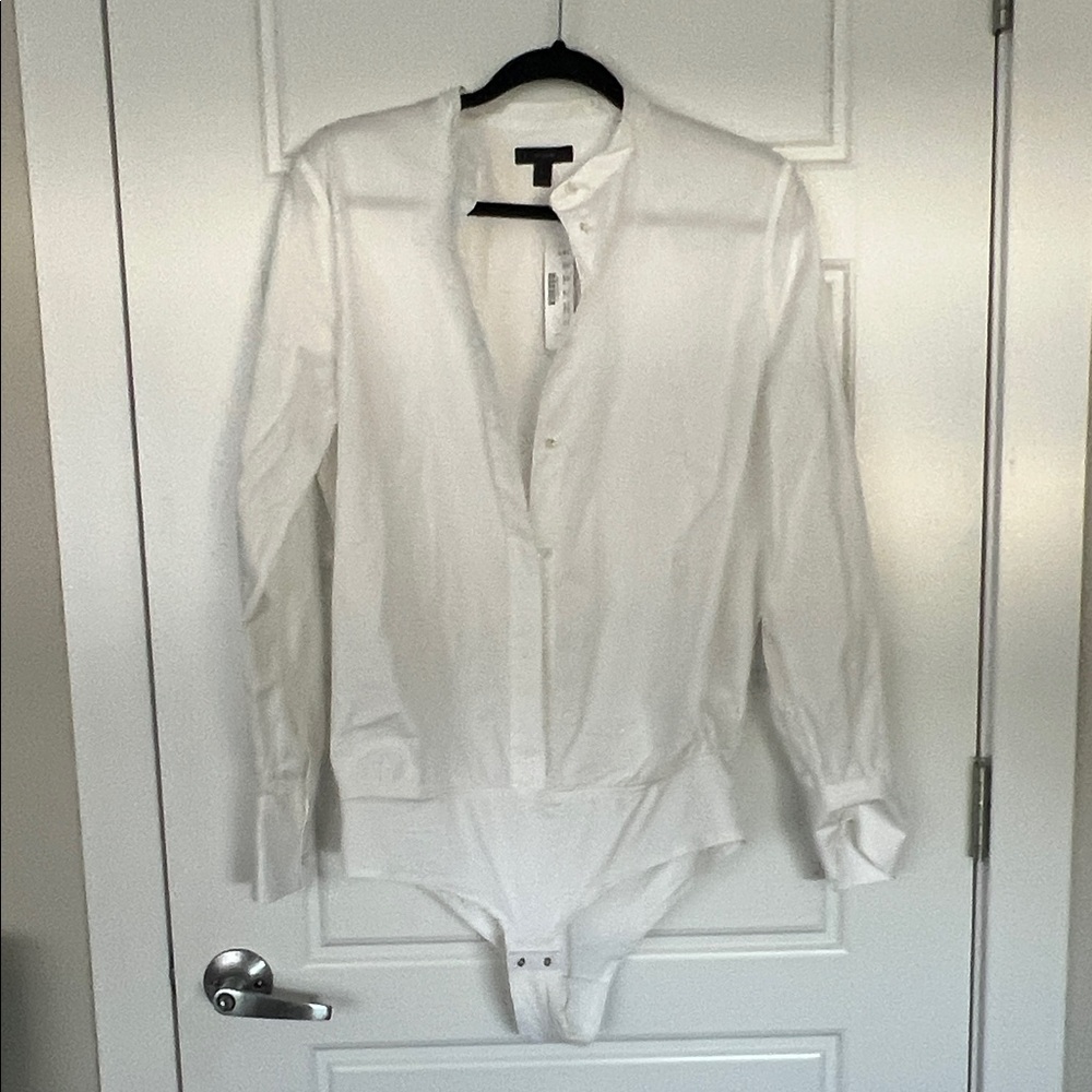 Classic White Men's Dress Shirt
